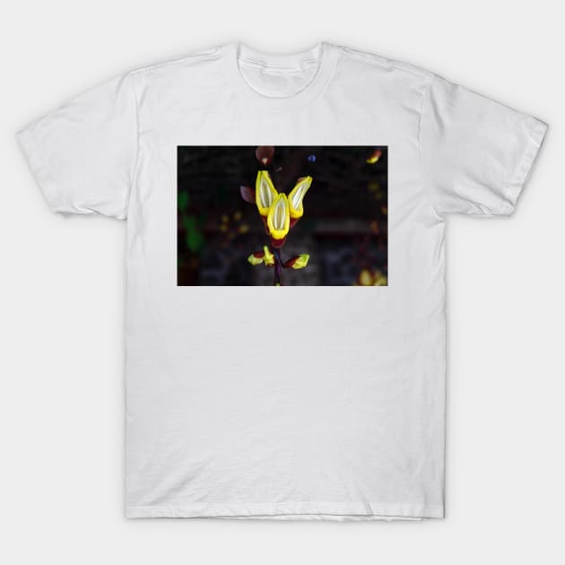 yellow and white flower T-Shirt by likbatonboot